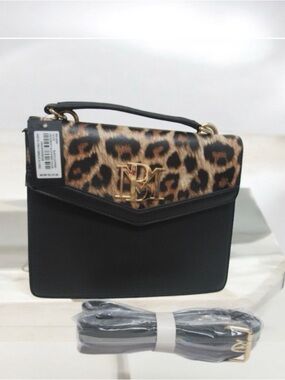 Badgley Mischka Vegan leather leopard print convertible crossbody bag NWT